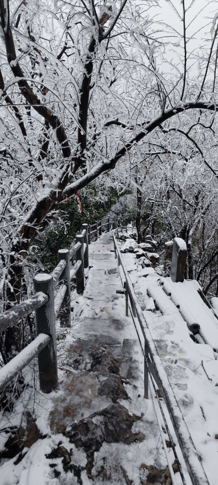 荆门圣境山雪景图片