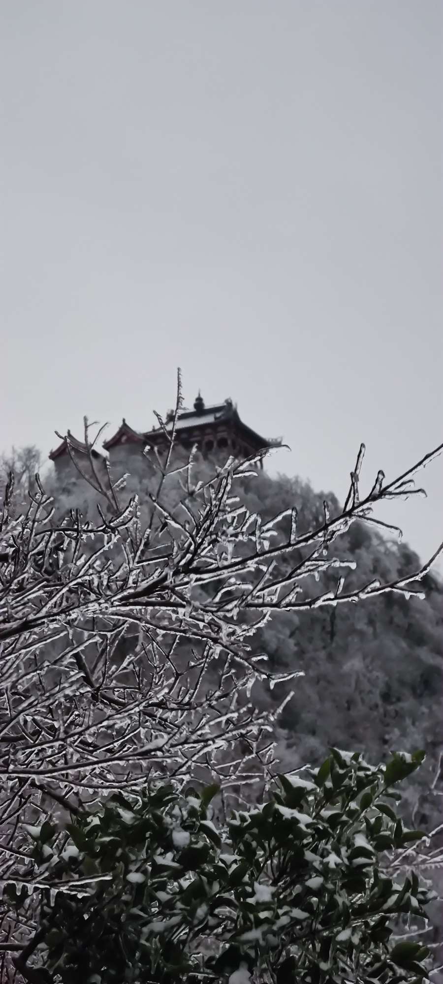 荆门圣境山雪景图片