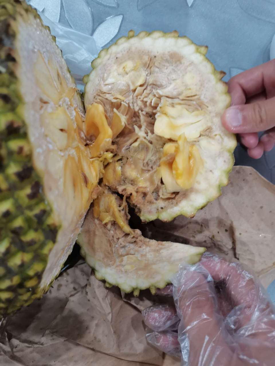 菠萝蜜果肉烂了的照片图片